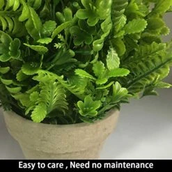 IMIYOKU Artificial Plants Topiary Plastic Plants 2Pcs Mini Faux Potted Shrubs Plants Perfect For Conference Room Bedroom Hallway Living Room Windowsill Corridor Office Decor (Pattern2) -Artificial Trees Store 511GpR8DsFL