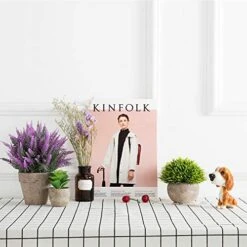 Velener Mini Artificial Flowers Provence Lavender Arrangements In Pots For Home Decor (Purple) -Artificial Trees Store 511R901p5ZL