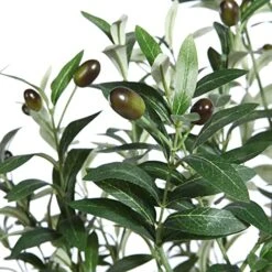 Dr.Planzen Artificial Olive Tree,7FT Tall Fake Plant Faux Olive Plants For Indoor,Natural Fake Tree,Artificial Silk Plants For Office Home Living Room Floor Patio Greening Porch Decor,Set Of 1. -Artificial Trees Store 5125kGmb6oL