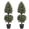 Momoplant 35Inch-3' Ice Cream Ball Artificial Plants Tree Shaped Boxwood Topiary Cone Topiaries Bushes Ball Potted Fake Plants Outdoor/Indoor Decor(Set Of 2) 2 Momoplant 35Inch-3' Ice Cream Ball Artificial Plants Tree Shaped Boxwood Topiary Cone Topiaries Bushes Ball Potted Fake Plants Outdoor/Indoor Decor(Set Of 2) -Artificial Trees Store 5127cRz0prL
