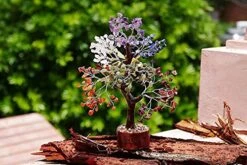 SUBSH Seven Chakra Natural Healing Gemstone Crystal Bonsai Fortune Money Tree For Good Luck, Wealth & Prosperity Home Office Kitchen Décor Spiritual Gift (Golden Wire And 300 Beads) Size 10-12 Inches 21 SUBSH Seven Chakra Natural Healing Gemstone Crystal Bonsai Fortune Money Tree For Good Luck, Wealth & Prosperity Home Office Kitchen Décor Spiritual Gift (Golden Wire And 300 Beads) Size 10-12 Inches -Artificial Trees Store 512MykM7kZL