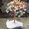 7 Chakra Tree Of Life - Gemstone Tree, White Aura Base, Seven Chakra Tree, Copper Wire Money Bonsai, Crystal Tree For Positive Energy, Feng Shui Good Luck Decor - Healing Stone Tree, Spiritual Gift -Artificial Trees Store 512Z1N5JqwL