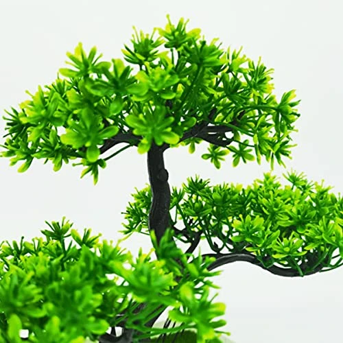 180mm Bonsai Tree In Pot Artificial Plant Decoration For Office/Home Green 4 180mm Bonsai Tree In Pot Artificial Plant Decoration For Office/Home Green - Image 2