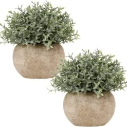 Briful Small Fake Plants Faux Potted Plant Mini Artificial Plants For For Home Table Office Room Desk Bathroom Shelf Kitchen Farmhouse Mantel Decoration -Artificial Trees Store 513FuNKZOcL. AC