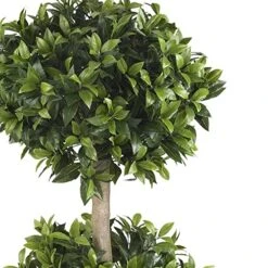 Nearly Natural 5311 Sweet Bay Double Ball Topiary Silk Tree, 57-Inch, Green -Artificial Trees Store 513O6XN2MlL