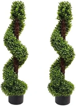 VegasDoggy 2 PCS 19.7 Inch Artificial Boxwood Balls Topiary - 4 Layers Faux Plants Decorative Balls UV Protected For Indoor, Outdoor, Garden, Wedding, Balcony, Backyard And Home Decor 15 VegasDoggy 2 PCS 19.7 Inch Artificial Boxwood Balls Topiary - 4 Layers Faux Plants Decorative Balls UV Protected For Indoor, Outdoor, Garden, Wedding, Balcony, Backyard And Home Decor -Artificial Trees Store 513oWBaZMqL. AC