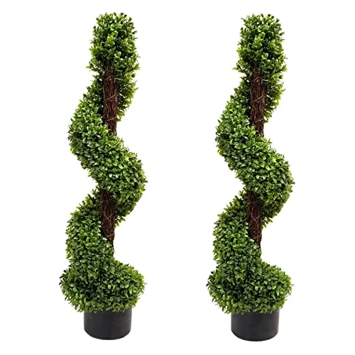VegasDoggy 2 PCS 19.7 Inch Artificial Boxwood Balls Topiary - 4 Layers Faux Plants Decorative Balls UV Protected For Indoor, Outdoor, Garden, Wedding, Balcony, Backyard And Home Decor 3 VegasDoggy 2 PCS 19.7 Inch Artificial Boxwood Balls Topiary - 4 Layers Faux Plants Decorative Balls UV Protected For Indoor, Outdoor, Garden, Wedding, Balcony, Backyard And Home Decor