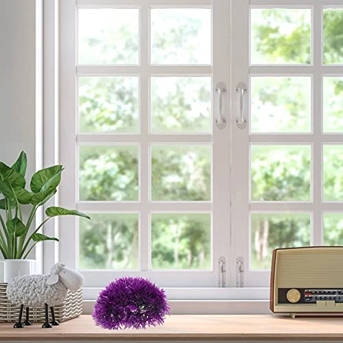 YARDWE 2Pcs Topiary Ball Ornament Artificial Plant Topiary Ball Faux Topiary Tree Substitute Purple Artificial Plant Ball For Indoor Outdoor Wedding Faux Boxwood Sphere Use Greenery Ball 4 YARDWE 2Pcs Topiary Ball Ornament Artificial Plant Topiary Ball Faux Topiary Tree Substitute Purple Artificial Plant Ball For Indoor Outdoor Wedding Faux Boxwood Sphere Use Greenery Ball - Image 2