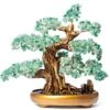 GEMBOURY Natural Aventurine (1,251 Gemstone Count) Chakra Crystal Tree With Healing Properties 14" - Bonsai Feng Shui Money Tree For Luck And Intelligence Desk Decoration -Artificial Trees Store 51403CvFoqL