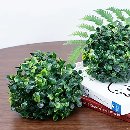 Azure Zone, Pack Of 6 4" Artificial Boxwood Topiary Ball Green Plant Balls Decorative Greenery Filler Ball For Garden Home 6 Azure Zone, Pack Of 6 4" Artificial Boxwood Topiary Ball Green Plant Balls Decorative Greenery Filler Ball For Garden Home - Image 4