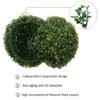 Coregreen Artificial Topiary Ball 2pcs 10in Fake Boxwood Plant Decorative Balls Faux Plants Garden Spheres Indoor Outdoor Front Porch Decor Home Wedding Birthday Christmas Party Decor (10in)