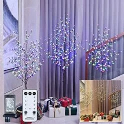 LIGHTSHARE 6.5 Feet 208L LED Lighted Cherry Blossom Tree, Warm White, Decorate Home Garden, Spring, Summer, Wedding, Birthday, Christmas Holiday, Party, For Indoor And Outdoor Use 16 LIGHTSHARE 6.5 Feet 208L LED Lighted Cherry Blossom Tree, Warm White, Decorate Home Garden, Spring, Summer, Wedding, Birthday, Christmas Holiday, Party, For Indoor And Outdoor Use -Artificial Trees Store 515VnCpmqwL. AC