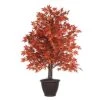 Vickerman 4' Artificial Orange Maple Bush, Brown Plastic Container. 1 Vickerman 4' Artificial Orange Maple Bush, Brown Plastic Container. -Artificial Trees Store 515qPYBq7rL