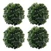 Framendino, 4 Pack 6 Inch Artificial Plant Topiary Ball Faux Boxwood Green Round Hanging Balls For Home Decor 1 Framendino, 4 Pack 6 Inch Artificial Plant Topiary Ball Faux Boxwood Green Round Hanging Balls For Home Decor -Artificial Trees Store 516VdqryCPL