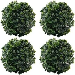 Framendino, 4 Pack 6 Inch Artificial Plant Topiary Ball Faux Boxwood Green Round Hanging Balls For Home Decor 17 Framendino, 4 Pack 6 Inch Artificial Plant Topiary Ball Faux Boxwood Green Round Hanging Balls For Home Decor -Artificial Trees Store 516VdqryCPL. AC