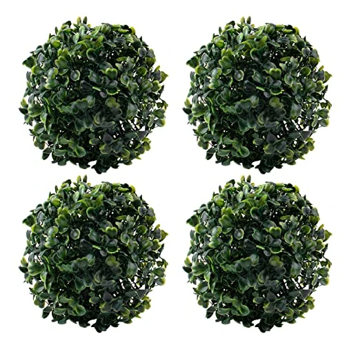 Framendino, 4 Pack 6 Inch Artificial Plant Topiary Ball Faux Boxwood Green Round Hanging Balls For Home Decor 3 Framendino, 4 Pack 6 Inch Artificial Plant Topiary Ball Faux Boxwood Green Round Hanging Balls For Home Decor