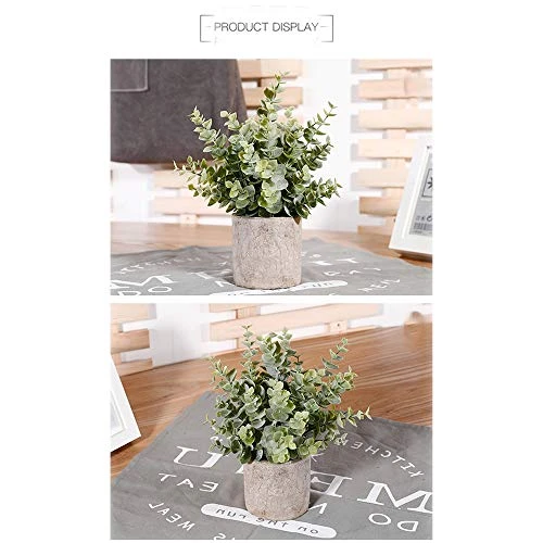 HC STAR Artificial Plant Potted Mini Fake Plant Decorative Lifelike Flower Green Plants 7 HC STAR Artificial Plant Potted Mini Fake Plant Decorative Lifelike Flower Green Plants - Image 5
