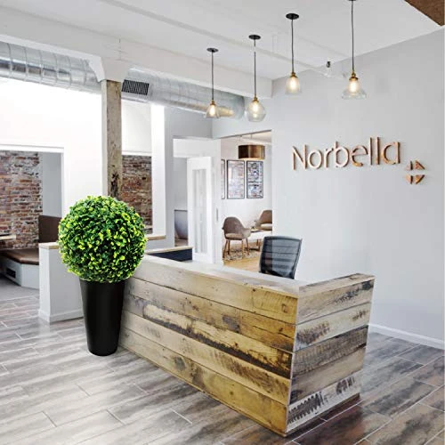 ECOOPTS 15" Artificial Topiary Ball Lifelike Plants Greeny Boxwood Decoration For Home Garden Porch Backyard Wedding Party Indoor Outdoor (1 Piece) 6 ECOOPTS 15" Artificial Topiary Ball Lifelike Plants Greeny Boxwood Decoration For Home Garden Porch Backyard Wedding Party Indoor Outdoor (1 Piece) - Image 4