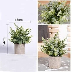 HC STAR Artificial Plant Potted Mini Fake Plant Decorative Lifelike Flower Green Plants 8 HC STAR Artificial Plant Potted Mini Fake Plant Decorative Lifelike Flower Green Plants -Artificial Trees Store 517Hy9kUN5L
