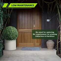 TolleSonne 2 Packs 21.6-inch Artificial Topiary Balls For Outdoor Decor, Faux Boxwood Balls, Garden Spheres Decorative, Artificial Plant For The Front Door, Backyard, Porch, Patio And Wedding -Artificial Trees Store 517MbMnD8HL