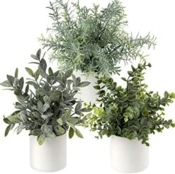 Briful Mini Fake Plants Set Of 2 Small Faux Plant Eucalyptus Rosemary Greenery Potted Plants Artificial Decor For Home Table Office Room Desk Bathroom Shelf Kitchen Farmhouse Mantel Decoration 21 Briful Mini Fake Plants Set Of 2 Small Faux Plant Eucalyptus Rosemary Greenery Potted Plants Artificial Decor For Home Table Office Room Desk Bathroom Shelf Kitchen Farmhouse Mantel Decoration -Artificial Trees Store 517RUVcwXL. AC
