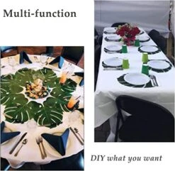 Hopeak Artificial Palm Leaves, 24 Pieces Large Palm Leaves For Hawaiian Luau Party Jungle Beach Theme Party Birthday Party Table And Wall Decorations -Artificial Trees Store 517URJVa1oL