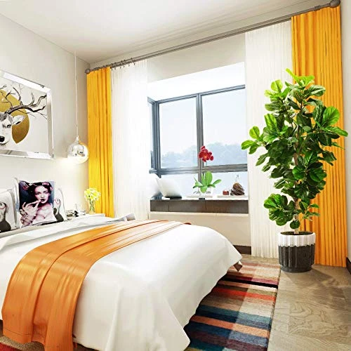 OXLLXO 6ft Artificial Fiddle Leaf Fig Tree (72in) With Plastic Nursery Pot Faux Tree, Ficus Lyrata Fake Plant For Office House Farmhouse Living Room Home Decor (Indoor/Outdoor) 4 OXLLXO 6ft Artificial Fiddle Leaf Fig Tree (72in) With Plastic Nursery Pot Faux Tree, Ficus Lyrata Fake Plant For Office House Farmhouse Living Room Home Decor (Indoor/Outdoor) - Image 2