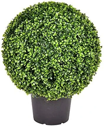 Vickerman Everyday 24 Inch Artificial Boxwood Topiary Ball - UV Resistant Indoor Outdoor - Potted Natural Green - Home Patio Tabletop Faux Bush Decoration 6 Vickerman Everyday 24 Inch Artificial Boxwood Topiary Ball - UV Resistant Indoor Outdoor - Potted Natural Green - Home Patio Tabletop Faux Bush Decoration - Image 4