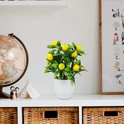 FQQWEE 2Pcs Artificial Lemon Tree Potted Plants 10Inch Mini Greenery Fake Lemon Fruit Bonsai Simulation Yellow Lemon Tree Topiary Plants For Home Offoce Party Decoration … 9 FQQWEE 2Pcs Artificial Lemon Tree Potted Plants 10Inch Mini Greenery Fake Lemon Fruit Bonsai Simulation Yellow Lemon Tree Topiary Plants For Home Offoce Party Decoration … -Artificial Trees Store 518OTtLphyL