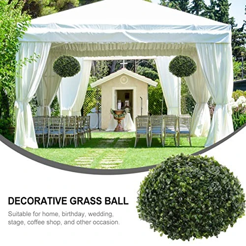 Garneck Artificial Grass Ball Hanging Milan Topiary Plant Ball Decorative Grass Ball Greenery Globe For Wedding Shopping Mall Christmas Home Decor 40cm 8 Garneck Artificial Grass Ball Hanging Milan Topiary Plant Ball Decorative Grass Ball Greenery Globe For Wedding Shopping Mall Christmas Home Decor 40cm - Image 6