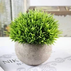 Ogrmar 4PCS Mini Plastic Artificial Plants Grass In Pot/Small Artificial Faux Greenery/Mini Plants Topiary Shrubs Fake Plants For Bathroom, House Decorations 11 Ogrmar 4PCS Mini Plastic Artificial Plants Grass In Pot/Small Artificial Faux Greenery/Mini Plants Topiary Shrubs Fake Plants For Bathroom, House Decorations -Artificial Trees Store 519h5DoDqgL