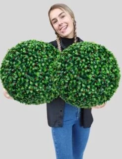 365 Curb Appeal Set Of 2 Large Topiary Balls (Better Than A Boxwood) -Artificial Trees Store 519kqS7OJ9L. AC