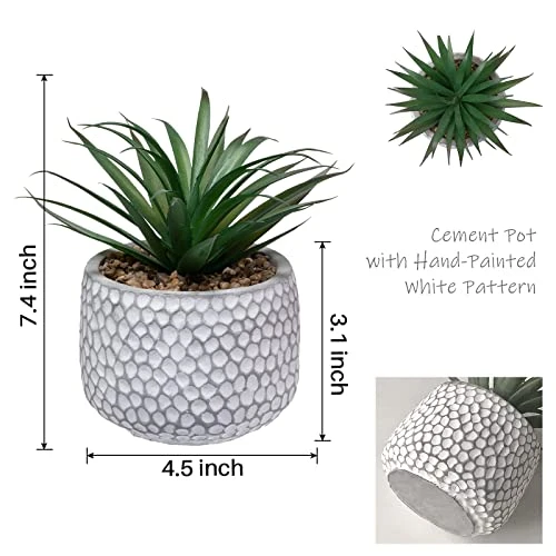 CADNLY Small Fake Plants In Pot - Artificial Succulents Plant For Desk - Small Faux Plants Indoor Modern Farmhouse Plants Artificial Decor – Potted Small Plants Decor For Bedroom Bathroom Office Shelf 5 CADNLY Small Fake Plants In Pot - Artificial Succulents Plant For Desk - Small Faux Plants Indoor Modern Farmhouse Plants Artificial Decor – Potted Small Plants Decor For Bedroom Bathroom Office Shelf - Image 3
