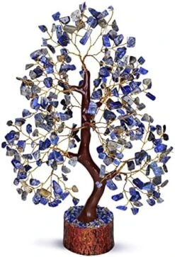 JAGASY Lapis Lazuli - Crystal Tree Of Life - Gemstone Money Tree - Holistic Gifts For Women - Crystal Bonsai Tree - Desk Decorations For Women Office - Meditation Decor - Good Luck Spiritual Gift -Artificial Trees Store 51Ask8lpSJL. AC