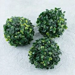 Azure Zone, Pack Of 6 4" Artificial Boxwood Topiary Ball Green Plant Balls Decorative Greenery Filler Ball For Garden Home 17 Azure Zone, Pack Of 6 4" Artificial Boxwood Topiary Ball Green Plant Balls Decorative Greenery Filler Ball For Garden Home -Artificial Trees Store 51BIOve3atL