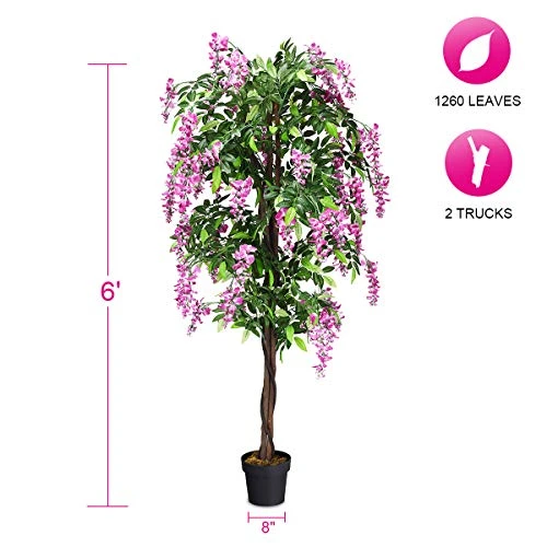 SAFEPLUS 6ft Ficus Artificial Trees For Indoor Or Outdoor 3 SAFEPLUS 6ft Ficus Artificial Trees For Indoor Or Outdoor