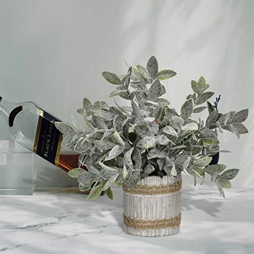 MARTINE MALL Small Potted Artificial Plants Plastic Eucalyptus Pot Plant Fake Plants In Pots Faux Greenery Topiary Shrubs Potted Plants With Vase Plastic Potted Desk Plant For Office Table Home Decor 3 MARTINE MALL Small Potted Artificial Plants Plastic Eucalyptus Pot Plant Fake Plants In Pots Faux Greenery Topiary Shrubs Potted Plants With Vase Plastic Potted Desk Plant For Office Table Home Decor
