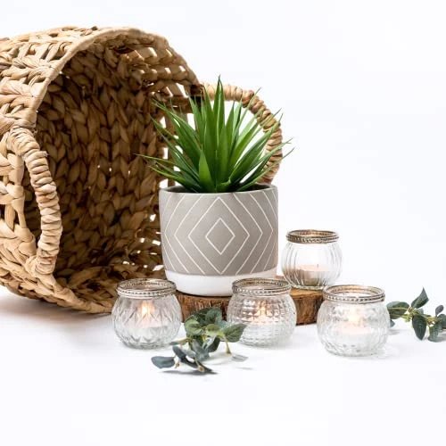 Kurrajong Farmhouse 8" X 4.5" Beautiful Fake Plant | Artificial Potted Plant Decor | Faux Plant | Artificial Succulent Plants Potted For Home Decor Indoor | Fake Potted Plant | Fake Succulents 4 Kurrajong Farmhouse 8" X 4.5" Beautiful Fake Plant | Artificial Potted Plant Decor | Faux Plant | Artificial Succulent Plants Potted For Home Decor Indoor | Fake Potted Plant | Fake Succulents - Image 2