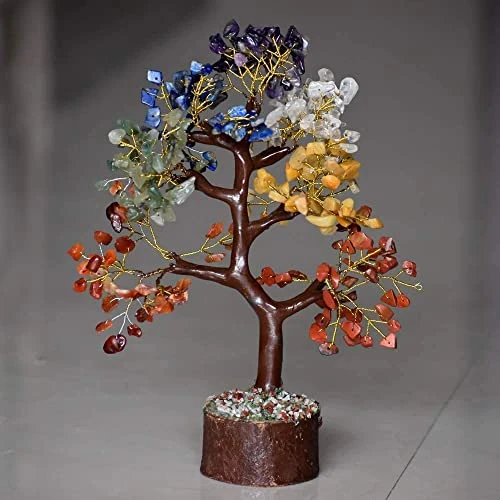 DREAM HOLISTIC Crystal Tree, 7 Chakra Tree Stones Décor Tree , Crystal Decorations For Home, Fortune, Spiritual Gifts Money Tree For Good Luck - 10 Inch Bonsai Trees 6 DREAM HOLISTIC Crystal Tree, 7 Chakra Tree Stones Décor Tree , Crystal Decorations For Home, Fortune, Spiritual Gifts Money Tree For Good Luck - 10 Inch Bonsai Trees - Image 4