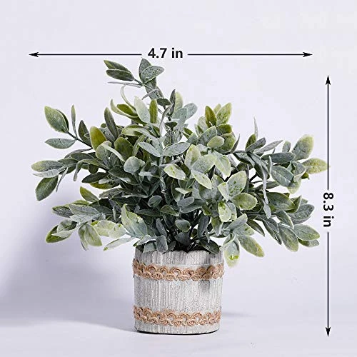 HC STAR Artificial Plants Small Potted Plastic Fake Plants Green Rosemary Faux Greenery Topiary Shrubs Plant For Home Decor Office Desk Bathroom Farmhouse Tabletop Indoor House Decorations 7 HC STAR Artificial Plants Small Potted Plastic Fake Plants Green Rosemary Faux Greenery Topiary Shrubs Plant For Home Decor Office Desk Bathroom Farmhouse Tabletop Indoor House Decorations - Image 5