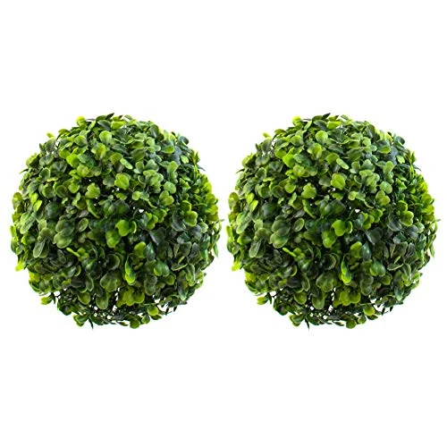 AUEAR, Artificial Boxwood Topiary Plant Balls Decorative For Table Decoration Garden Wedding Decor (7 Inch Diameter, 2 Pack) 3 AUEAR, Artificial Boxwood Topiary Plant Balls Decorative For Table Decoration Garden Wedding Decor (7 Inch Diameter, 2 Pack)