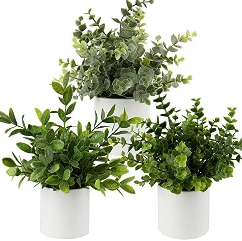 Briful Mini Fake Plants Set Of 2 Small Faux Plant Eucalyptus Rosemary Greenery Potted Plants Artificial Decor For Home Table Office Room Desk Bathroom Shelf Kitchen Farmhouse Mantel Decoration 9 Briful Mini Fake Plants Set Of 2 Small Faux Plant Eucalyptus Rosemary Greenery Potted Plants Artificial Decor For Home Table Office Room Desk Bathroom Shelf Kitchen Farmhouse Mantel Decoration - Image 7