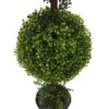 Vickerman Everyday 3 Foot Tall Artificial Boxwood Topiary Double Ball Tree - UV Resistant Indoor Outdoor - Potted Natural Green - Home Patio Faux Decor -Artificial Trees Store 51EBKY4y5nL