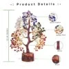 FASHIONZAADI Seven Chakra Tree - Crystal Gifts - Crystal Tree Of Life - Tree Of Life Decor - Gem Tree - Luck Crystal - Tree Of Life Chakra Stones - Crystal Bonsai Tree - Crystal For Desk - Money Tree -Artificial Trees Store 51F7YI8frUL