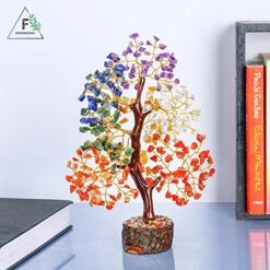 7 Chakra Tree Of Life - Crystal Tree - Crystal Tree For Positive Energy - Gemstones And Crystals - Feng Shui Tree - Gem Tree Stones - Crystal Gifts - Meditation Decor - Chakra Decor -Artificial Trees Store 51F8DVzNhlL