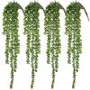 CEWOR 4pcs Artificial Succulents Hanging Plants Fake String Of Pearls For Wall Home Garden Decor (24 Inches Each Length) 1 CEWOR 4pcs Artificial Succulents Hanging Plants Fake String Of Pearls For Wall Home Garden Decor (24 Inches Each Length) -Artificial Trees Store 51F9pxjWfnL