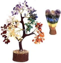 SUBSH Seven Chakra Natural Healing Gemstone Crystal Bonsai Fortune Money Tree For Good Luck, Wealth & Prosperity Home Office Kitchen Décor Spiritual Gift (Golden Wire And 300 Beads) Size 10-12 Inches 31 SUBSH Seven Chakra Natural Healing Gemstone Crystal Bonsai Fortune Money Tree For Good Luck, Wealth & Prosperity Home Office Kitchen Décor Spiritual Gift (Golden Wire And 300 Beads) Size 10-12 Inches -Artificial Trees Store 51FRucOXUJL. AC