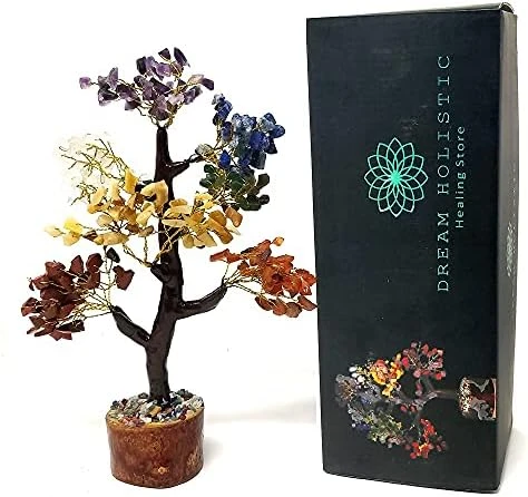 DREAM HOLISTIC Crystal Tree, 7 Chakra Tree Stones Décor Tree , Crystal Decorations For Home, Fortune, Spiritual Gifts Money Tree For Good Luck - 10 Inch Bonsai Trees 9 DREAM HOLISTIC Crystal Tree, 7 Chakra Tree Stones Décor Tree , Crystal Decorations For Home, Fortune, Spiritual Gifts Money Tree For Good Luck - 10 Inch Bonsai Trees - Image 7