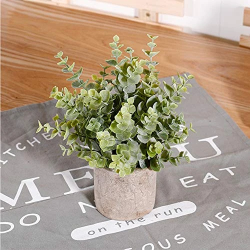 HC STAR Artificial Plant Potted Mini Fake Plant Decorative Lifelike Flower Green Plants 3 HC STAR Artificial Plant Potted Mini Fake Plant Decorative Lifelike Flower Green Plants