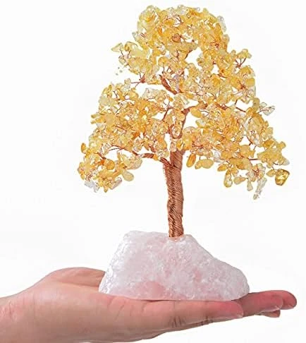 KALIFANO Premium Natural Tree Of Life (414 Gemstone Count) Chakra Crystal Tree With Rose Quartz Base With Healing Properties - Bonsai Feng Shui Money Tree For Healing And Luck 11 KALIFANO Premium Natural Tree Of Life (414 Gemstone Count) Chakra Crystal Tree With Rose Quartz Base With Healing Properties - Bonsai Feng Shui Money Tree For Healing And Luck - Image 9